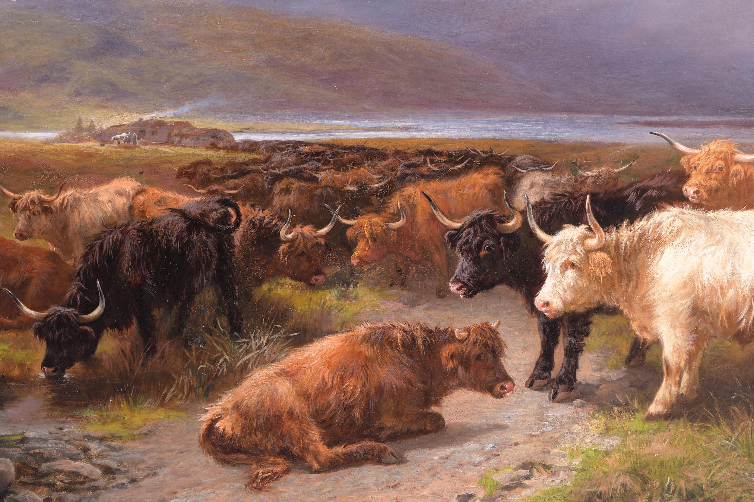 Ein Paar schottische Highland-Gemälde des 19. Jahrhunderts von Henry Garland (Englisch) im Angebot