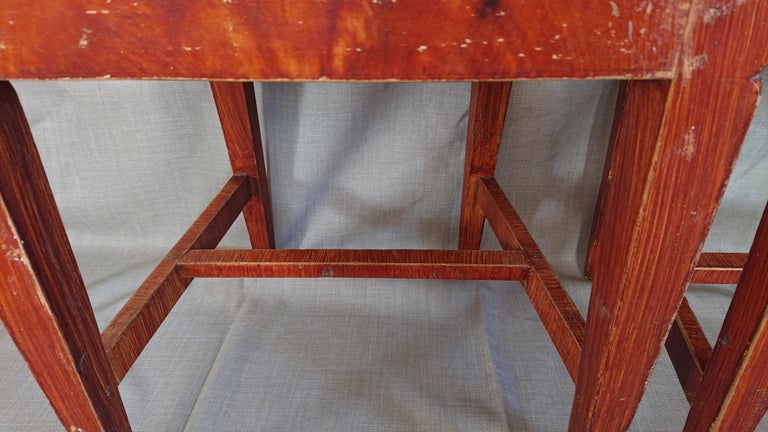 Pair of 19th Century Swedish Gustavian Chairs with Untouched Originalpaint For Sale 6