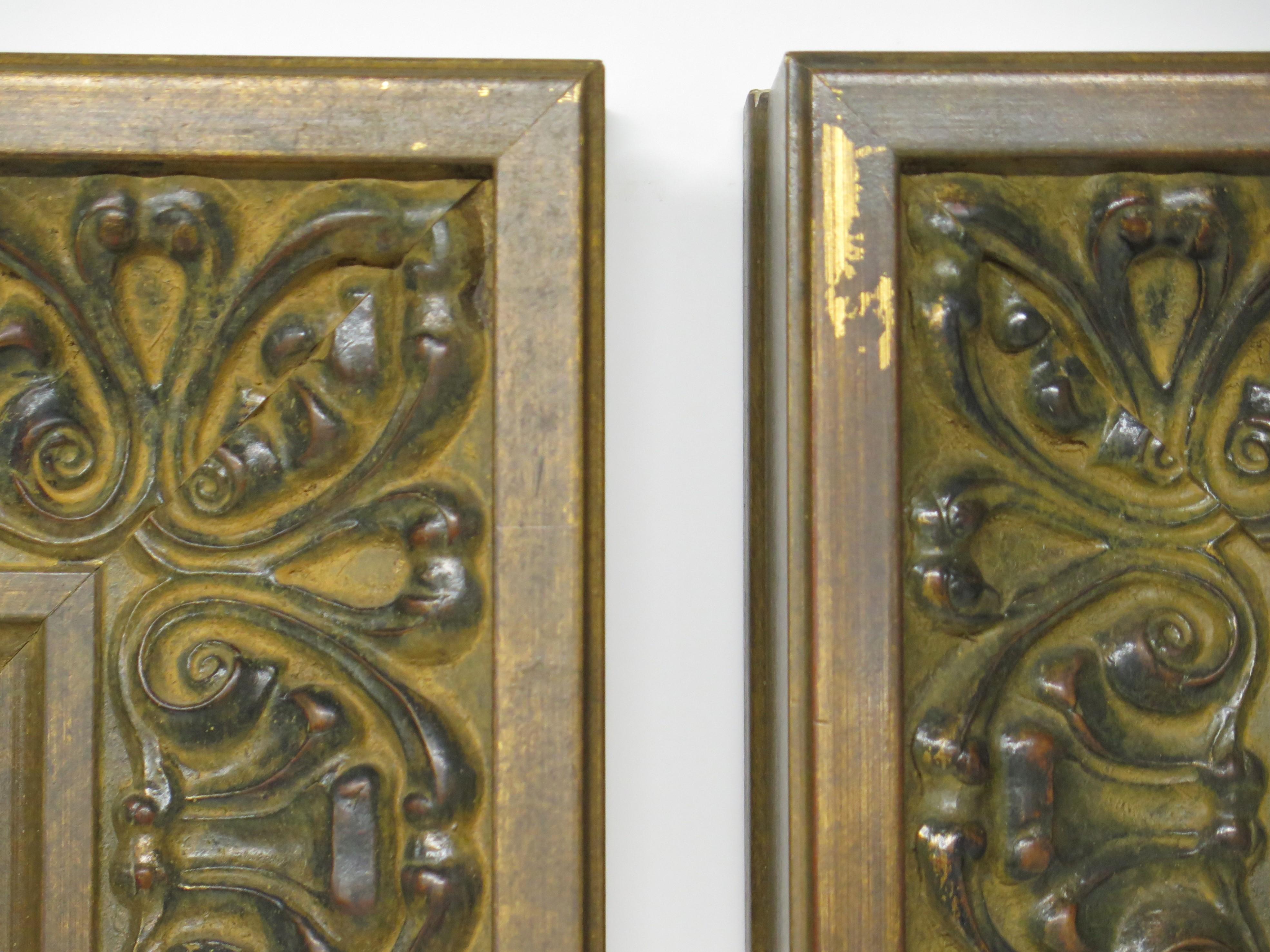English A Pair of 19th Century Tall Painted Panels For Sale