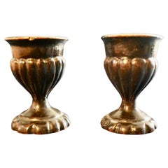 A Pair of 19th Century Treenwear Gothic Oak Eggcups   