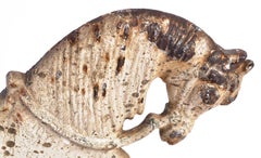 Pair of 19th Century Victorian Cast Iron Horse Door Stops