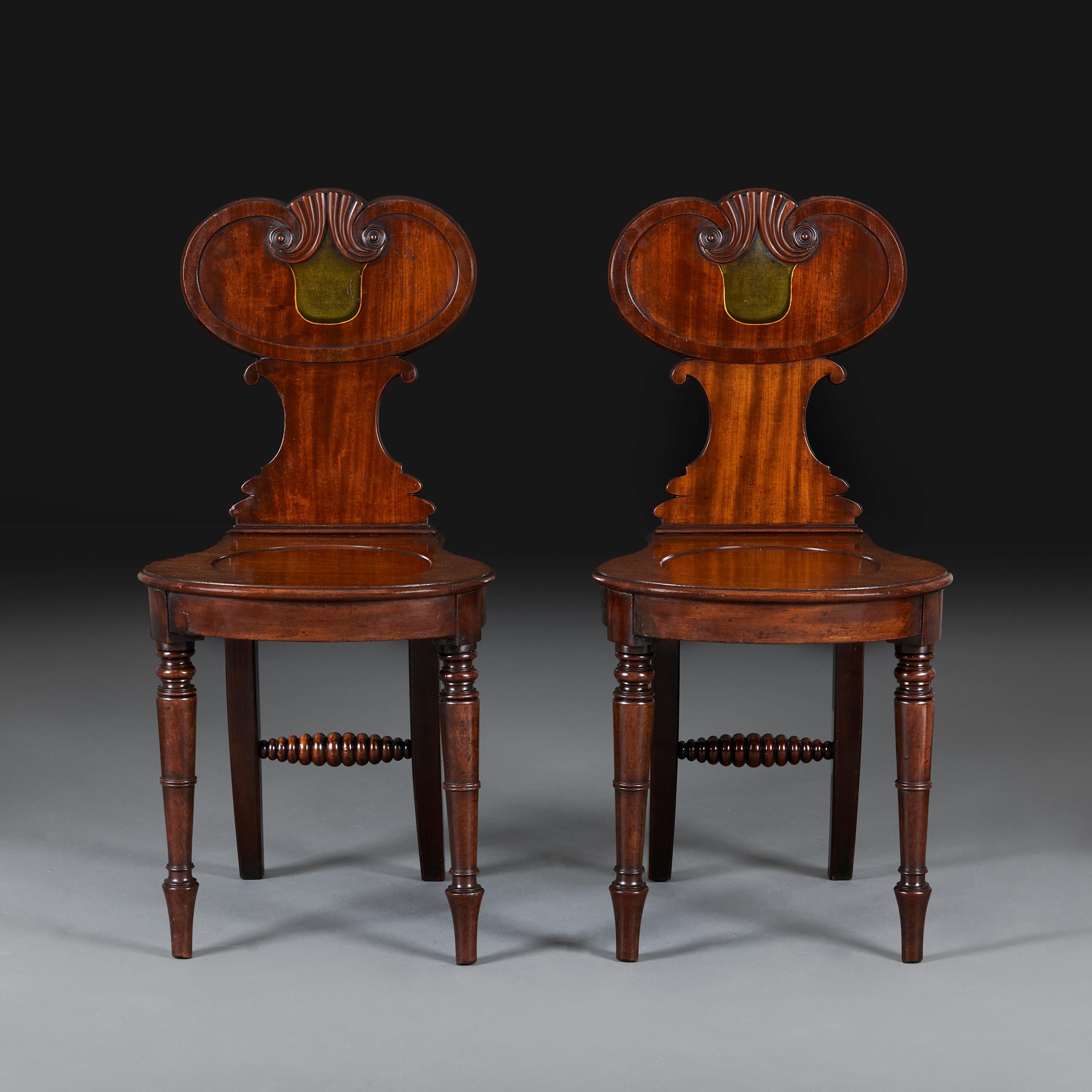 Guglielmo IV Una coppia di sedie da sala William Shields del XIX secolo in vendita