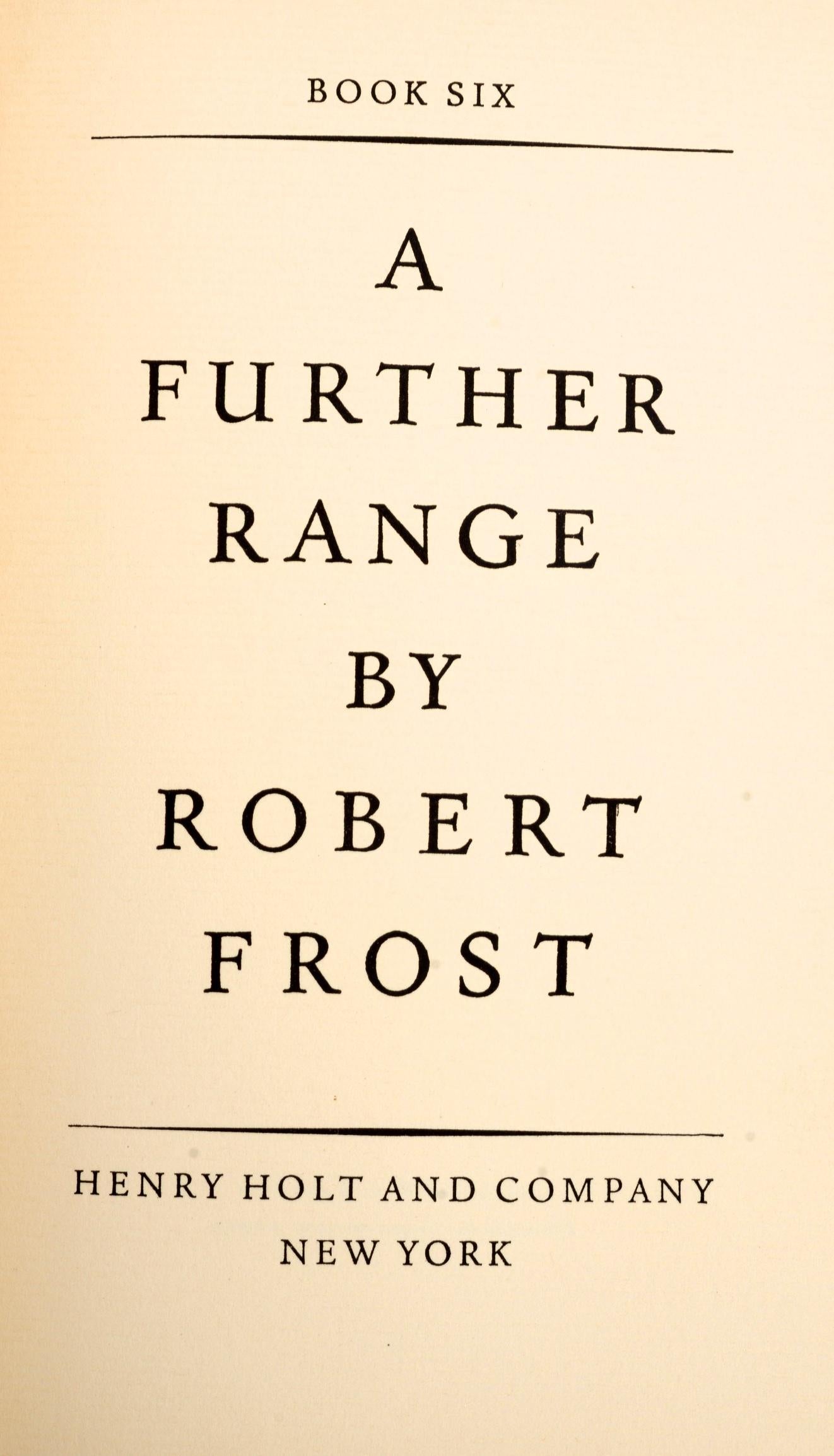 Pair of 1st Edition Poetry Books By Robert Frost 6