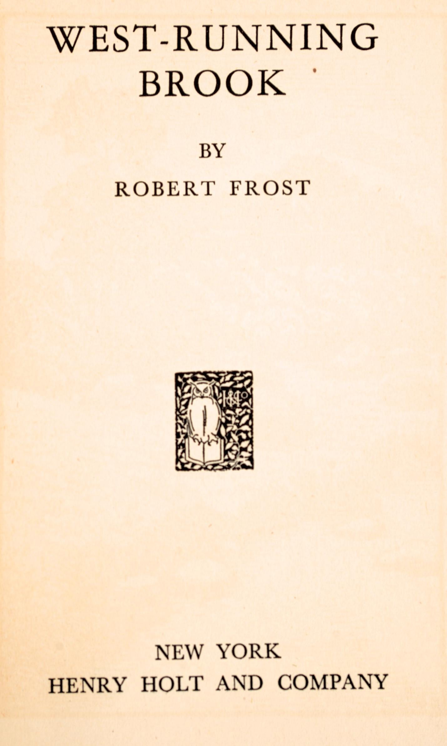 Pair of 1st Edition Poetry Books By Robert Frost In Good Condition In valatie, NY