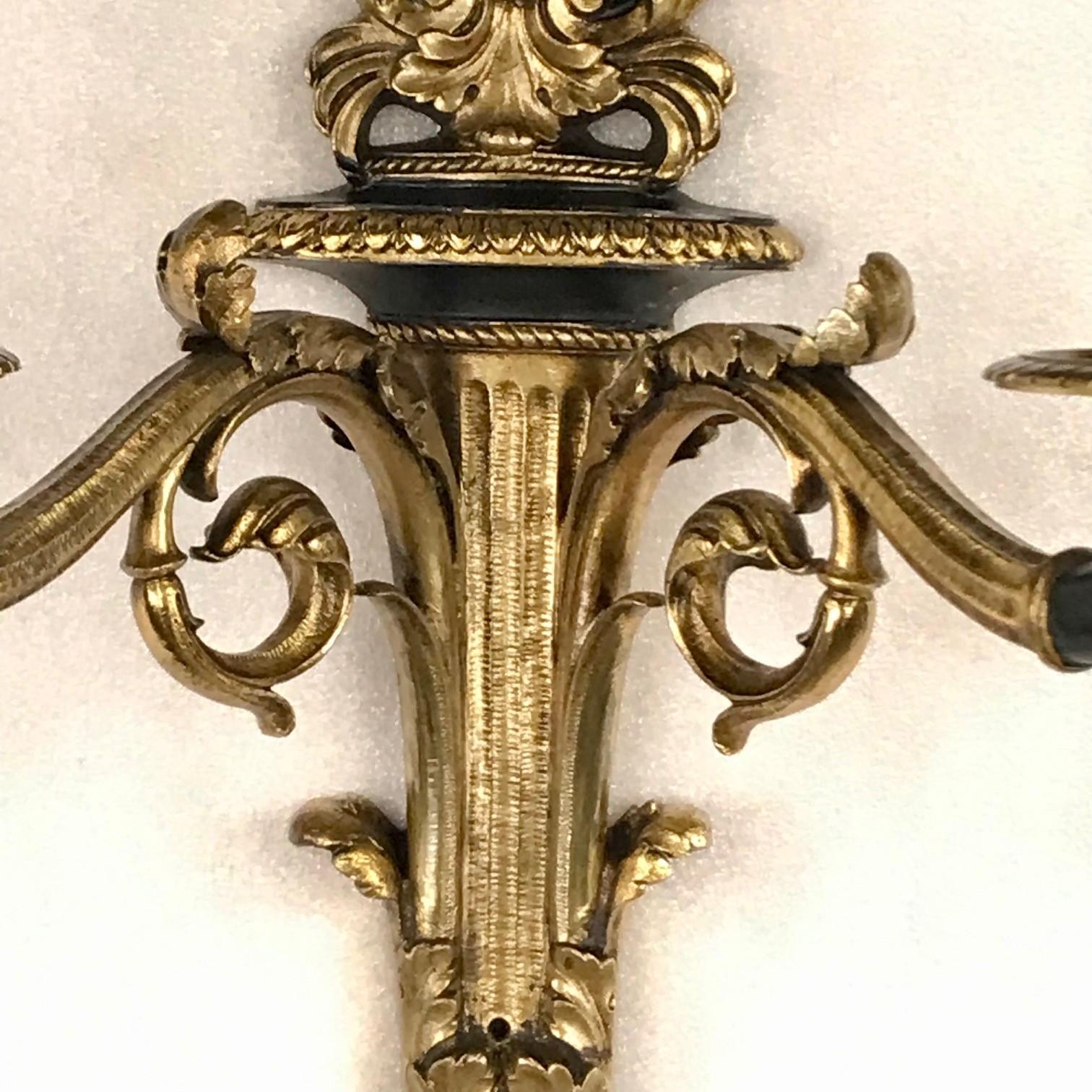 Paar antike Bras de Lumiere im Empire-Stil, 1. Jh. im Angebot 2