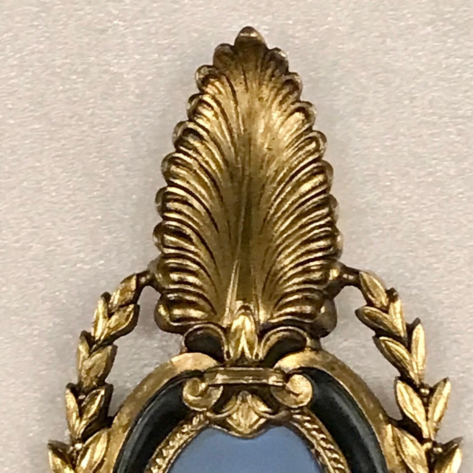 Paar antike Bras de Lumiere im Empire-Stil, 1. Jh. (Bronze) im Angebot
