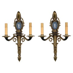 Coppia di Bras de Lumiere antichi in stile 1° Impero