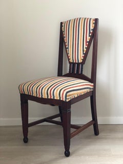 Pair of Art Deco Amsterdam School ‘t Woonhuys Dining Chairs The Netherlands 1930