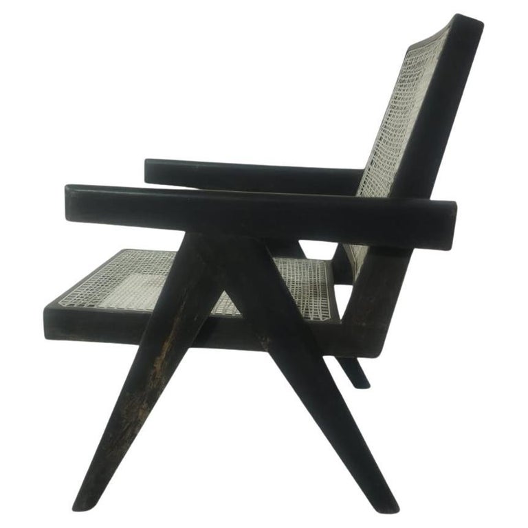 A Pair of Black Authentic Pierre Jeanneret PJ-SI-29-A Easy