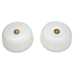 Retro A pair of 2 ceiling fixtures or wall lights by Vistosi