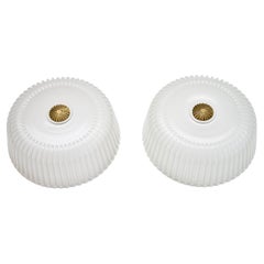 A pair of 2 ceiling fixtures or wall lights by Vistosi