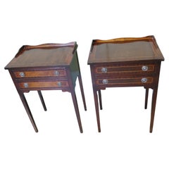 A Pair of 2 Drawer Night Tables, Bedside Cabinets