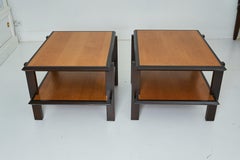 A Pair of 2-Tiered Side Tables Designed by William Haines