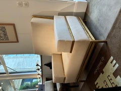 A Pair of 20th Century Gilt Iron Armchairs by Roger Thinner