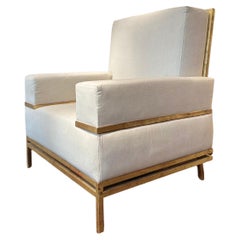 A Pair of 20th Century Gilt Iron Armchairs by Roger Thinner