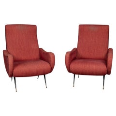 A Pair Of 20th Century Italian Armchairs In The Style Of Marco Zanuso c.1960