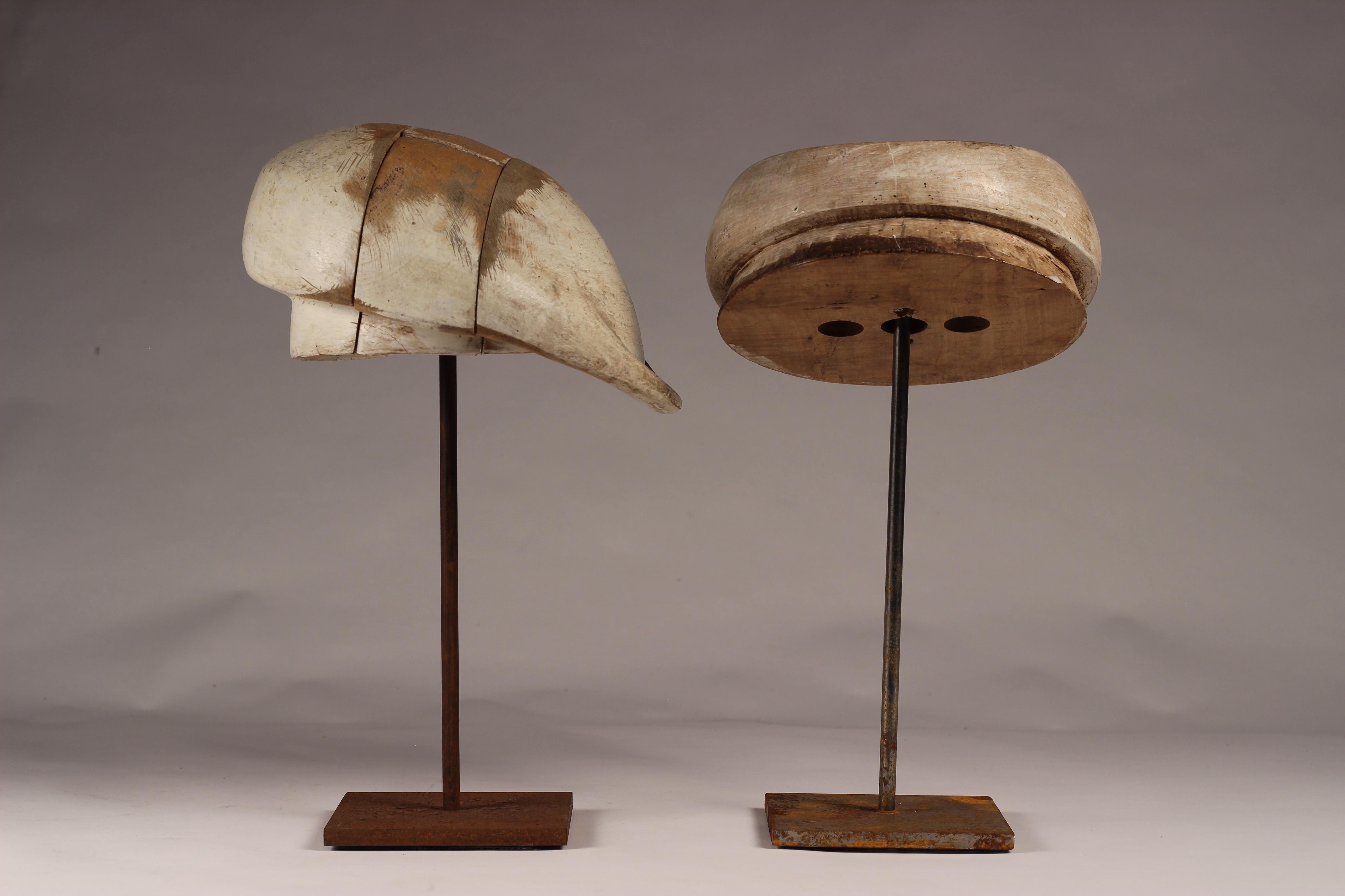 Pair of 20th Century Milliner Italian Hat Stands from Florence, Italy In Good Condition In London, GB