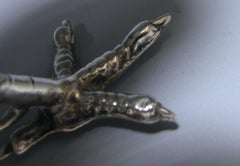 Pair of 20th Century Spanish Silver Pheasants Realistically Modelled, 1940