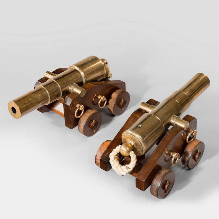 Pair of 4 Stage Bronze Signal Cannon For Sale at 1stDibs bronze