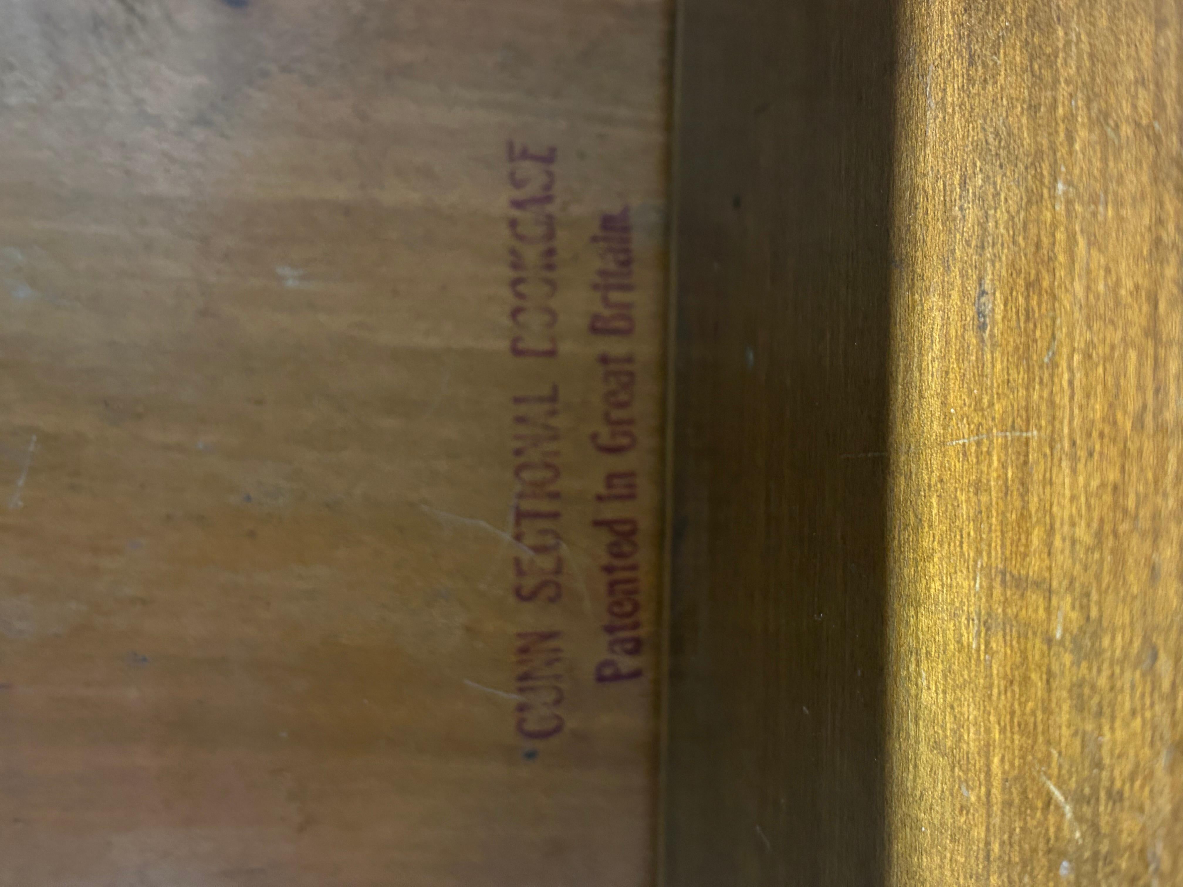 A Pair of 5 Stack Waterfall Oak Barristers Bookcases by Gunn For Sale 2