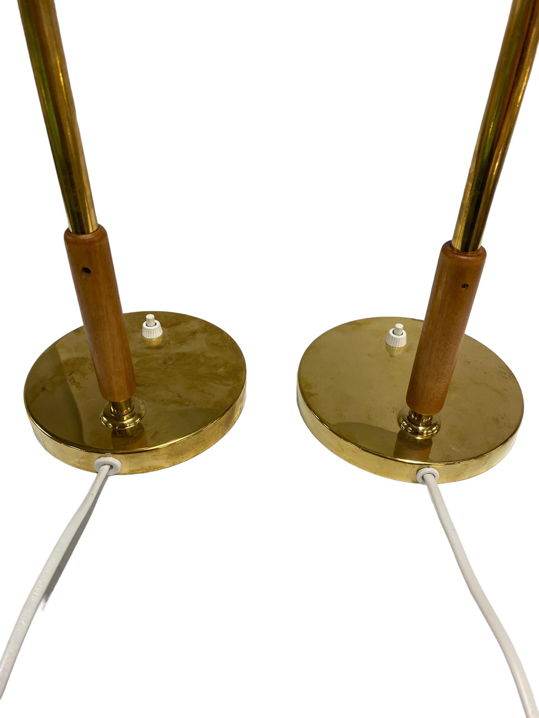 Metal A Pair of Paavo Tynell Table lamps, Model no. 5233, 1950s, Taito Oy For Sale