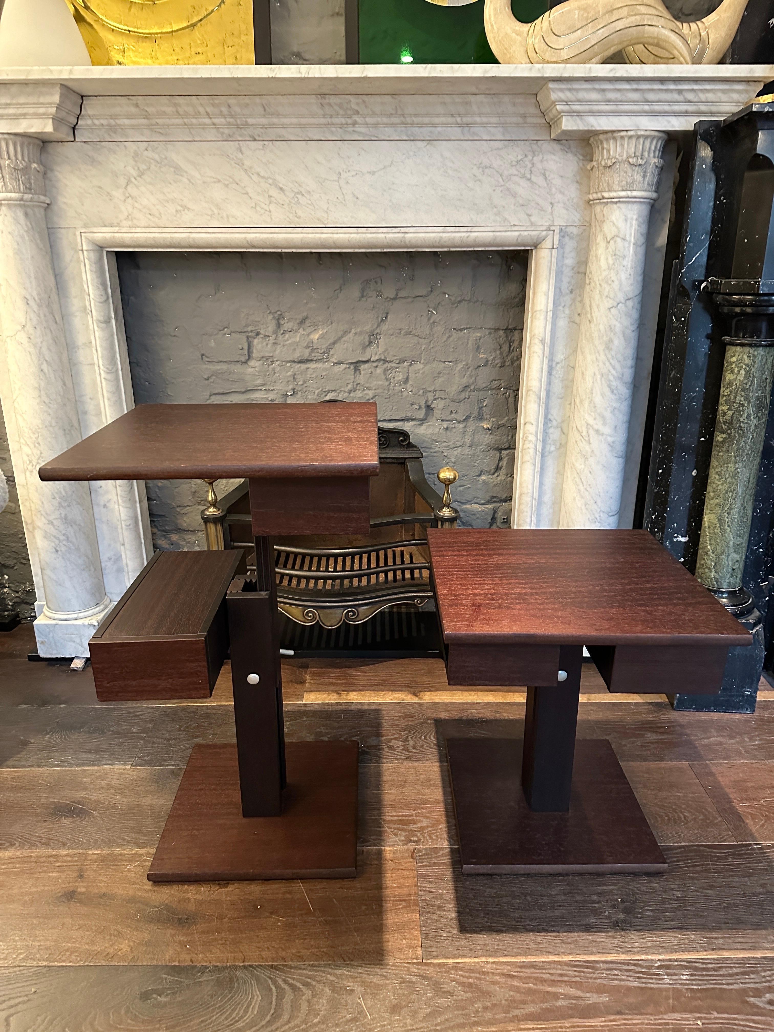 A Pair Of Adjustable Side Tables By Bernard Vuarnesson  For Sale 10