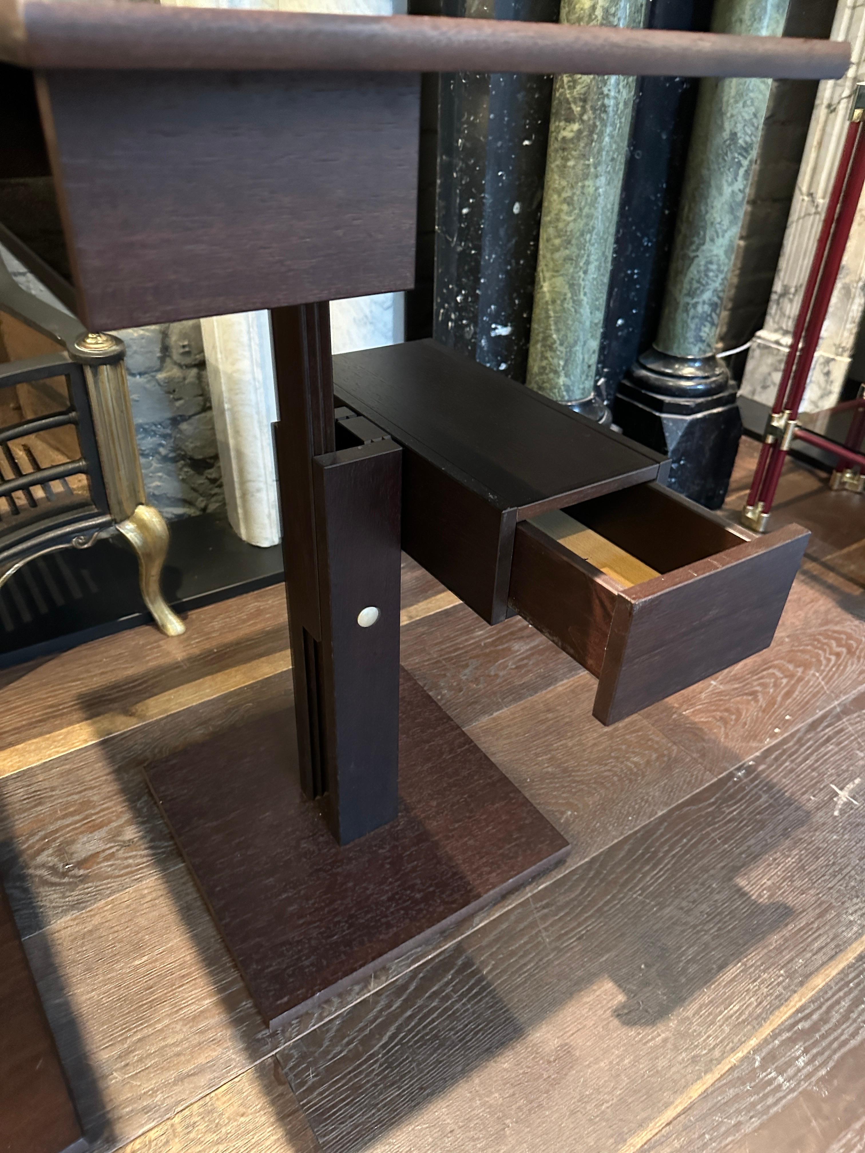 A Pair Of Adjustable Side Tables By Bernard Vuarnesson  In Good Condition For Sale In London, GB