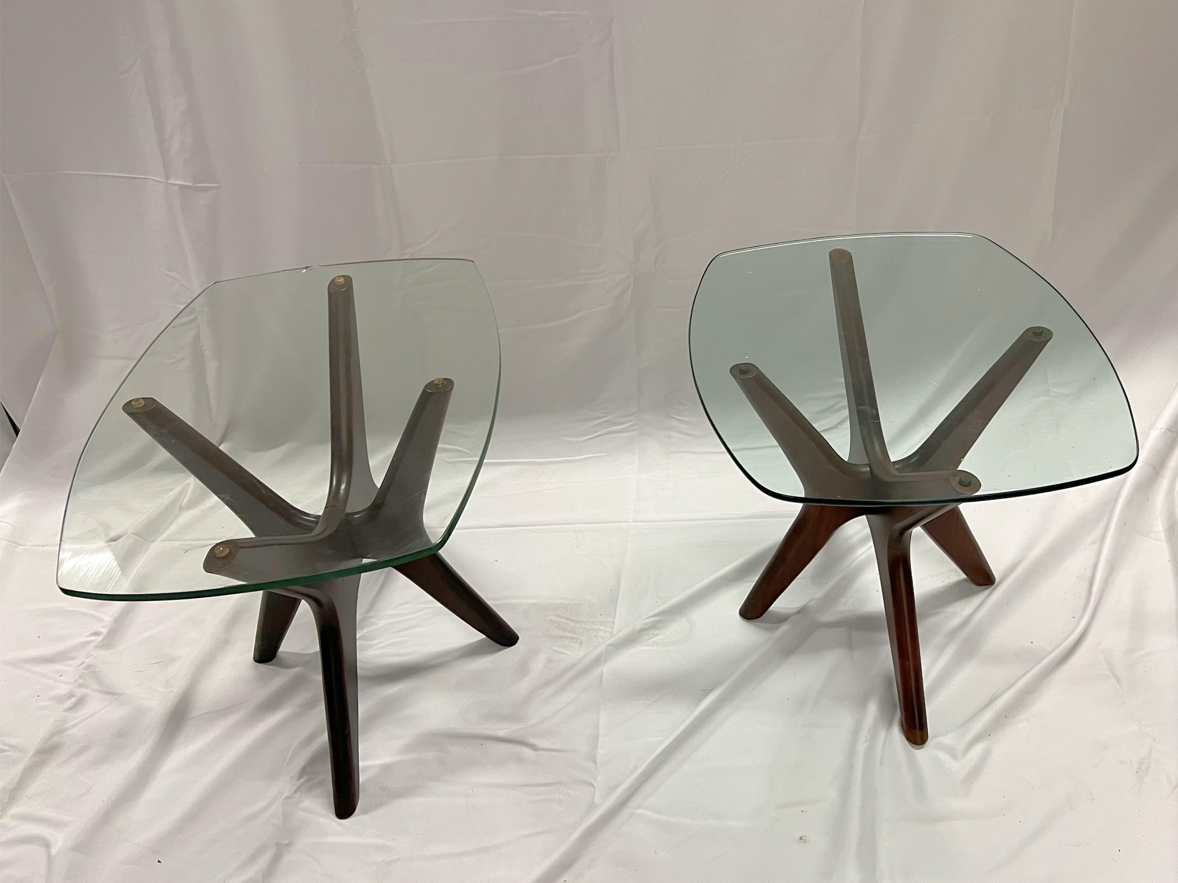 A pair of Adrian Pearsall Mid-Century Modern Style Jax Side Tables For Sale 8