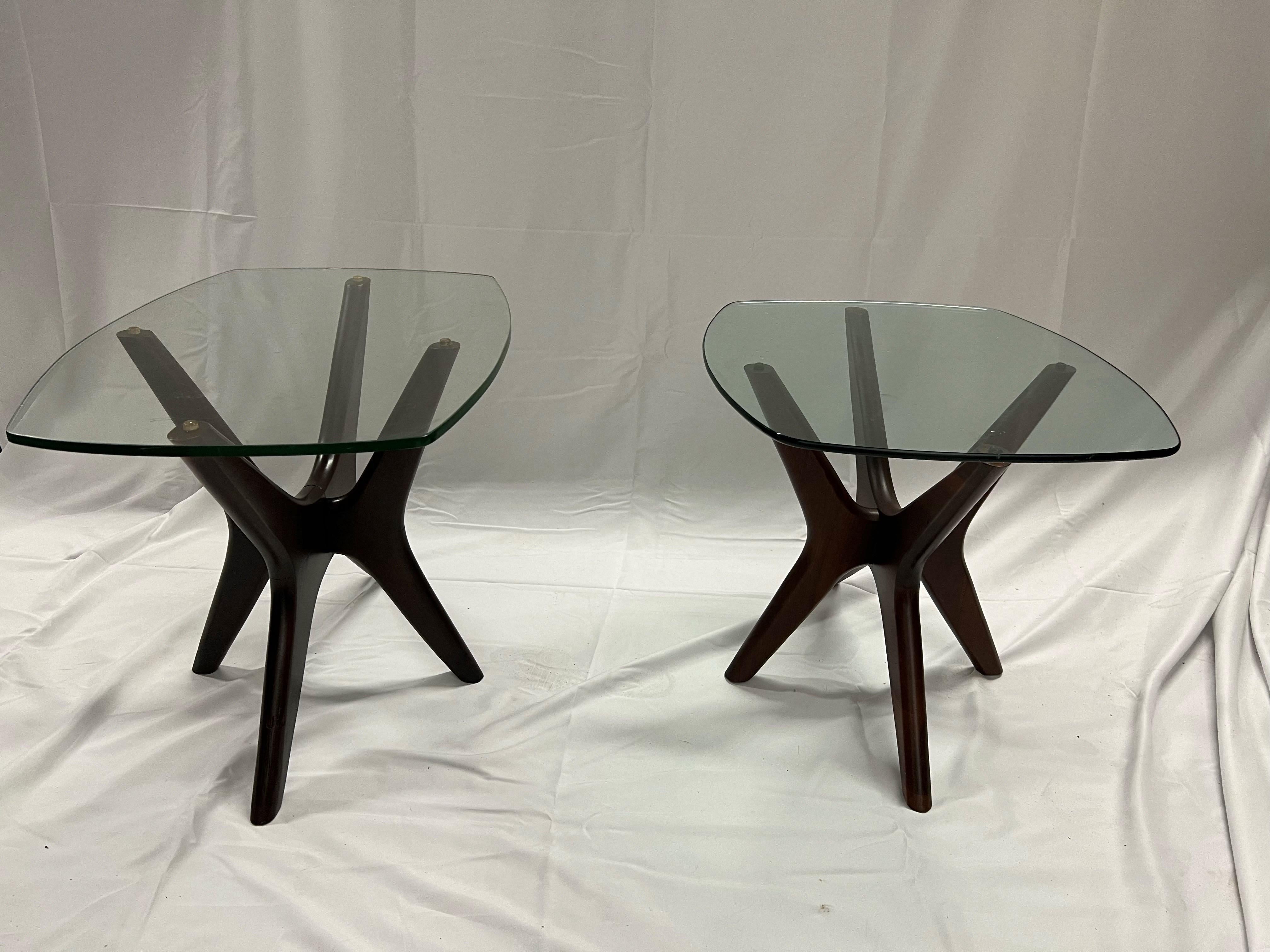 A pair of Adrian Pearsall Mid-Century Modern Style Jax Side Tables For Sale 9