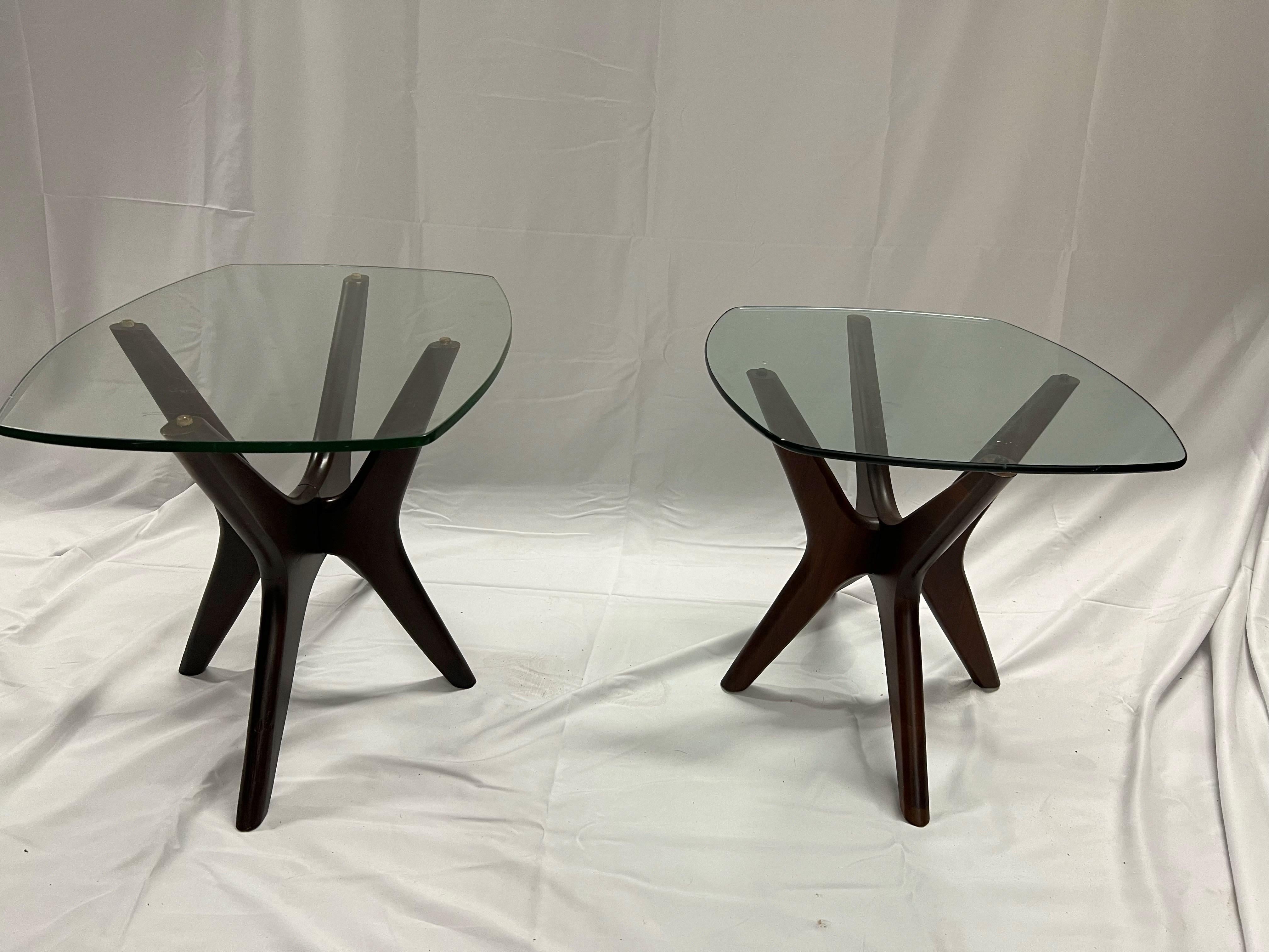 A pair of Adrian Pearsall Mid-Century Modern Style Jax Side Tables For Sale 11