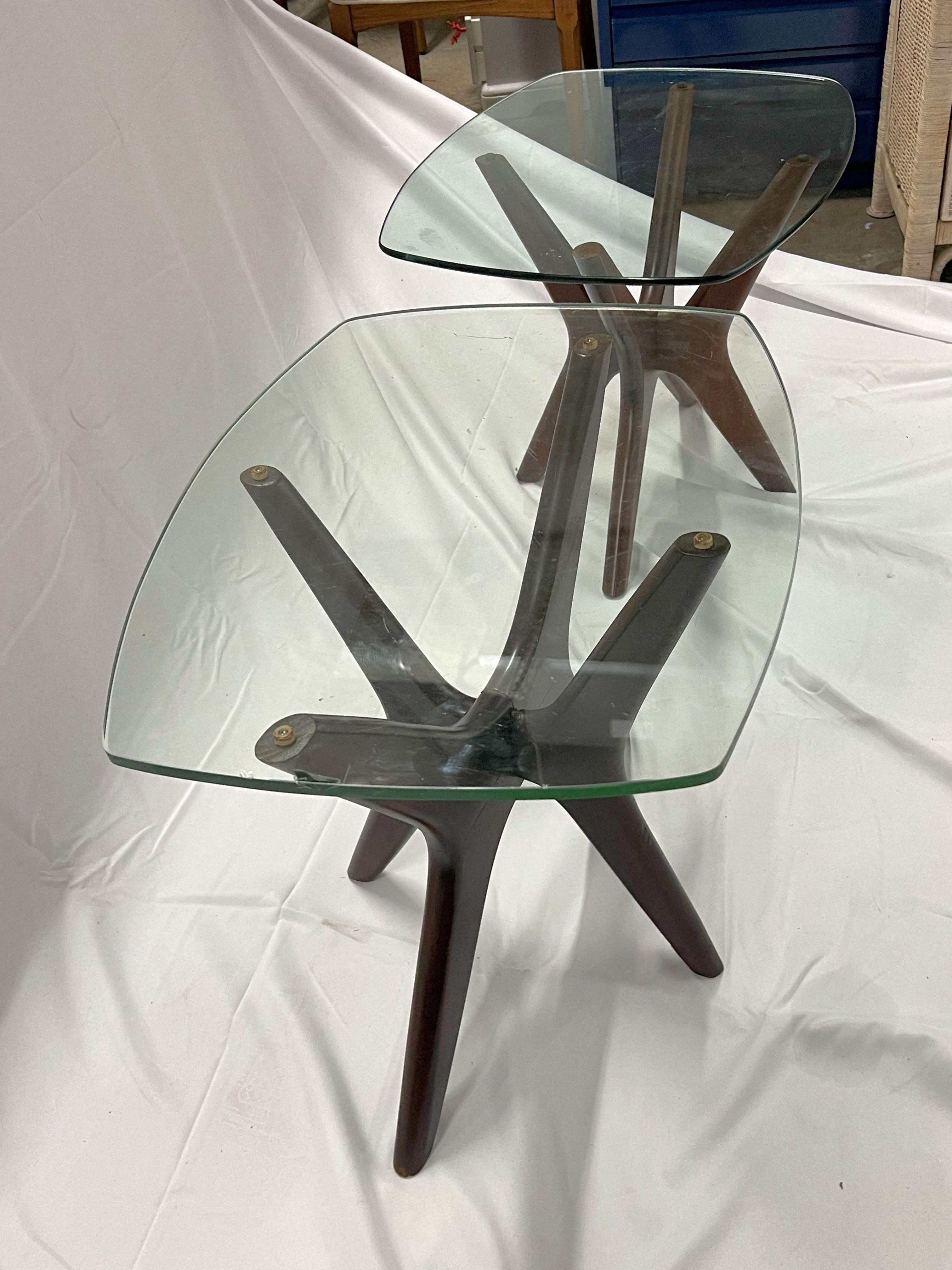 20th Century A pair of Adrian Pearsall Mid-Century Modern Style Jax Side Tables For Sale