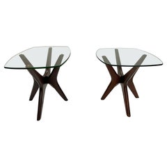 Coppia di tavolini Jax di Adrian Pearsall in stile medio moderno
