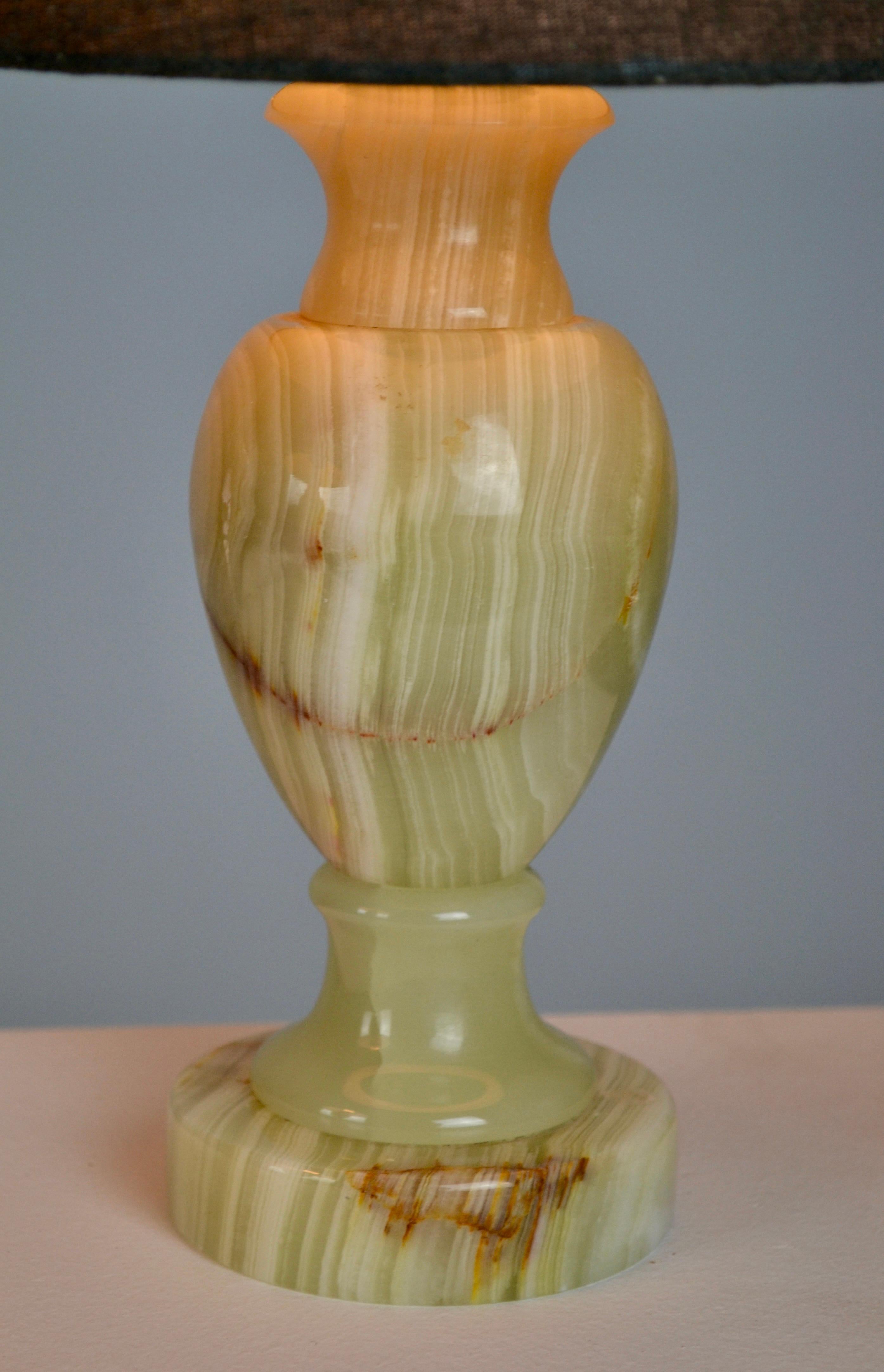 Ein Paar Achatlampen aus den 1970er Jahren - Italien (Moderne der Mitte des Jahrhunderts) im Angebot
