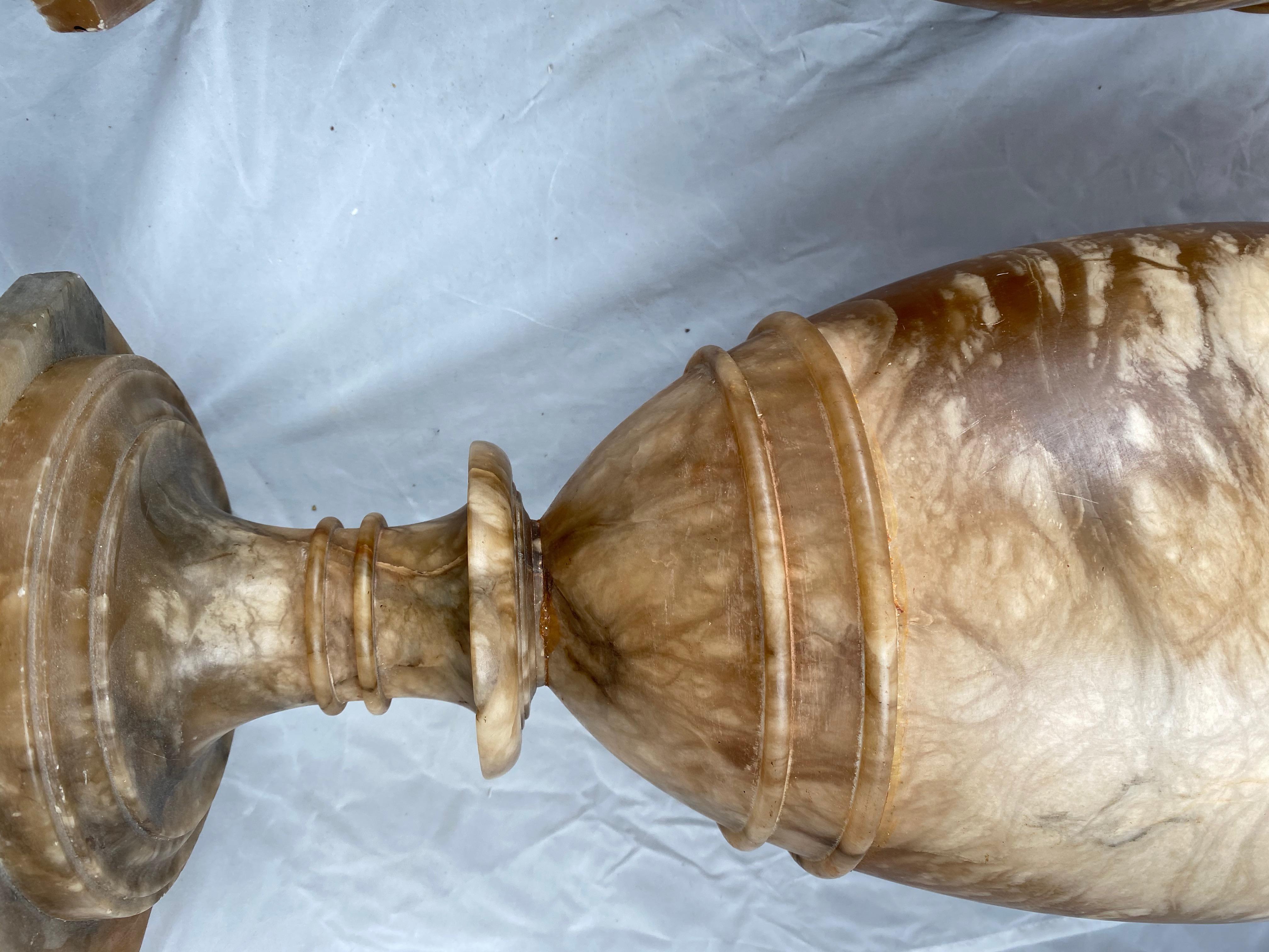 Pair of Alabaster Vases, Early 19th Century 3