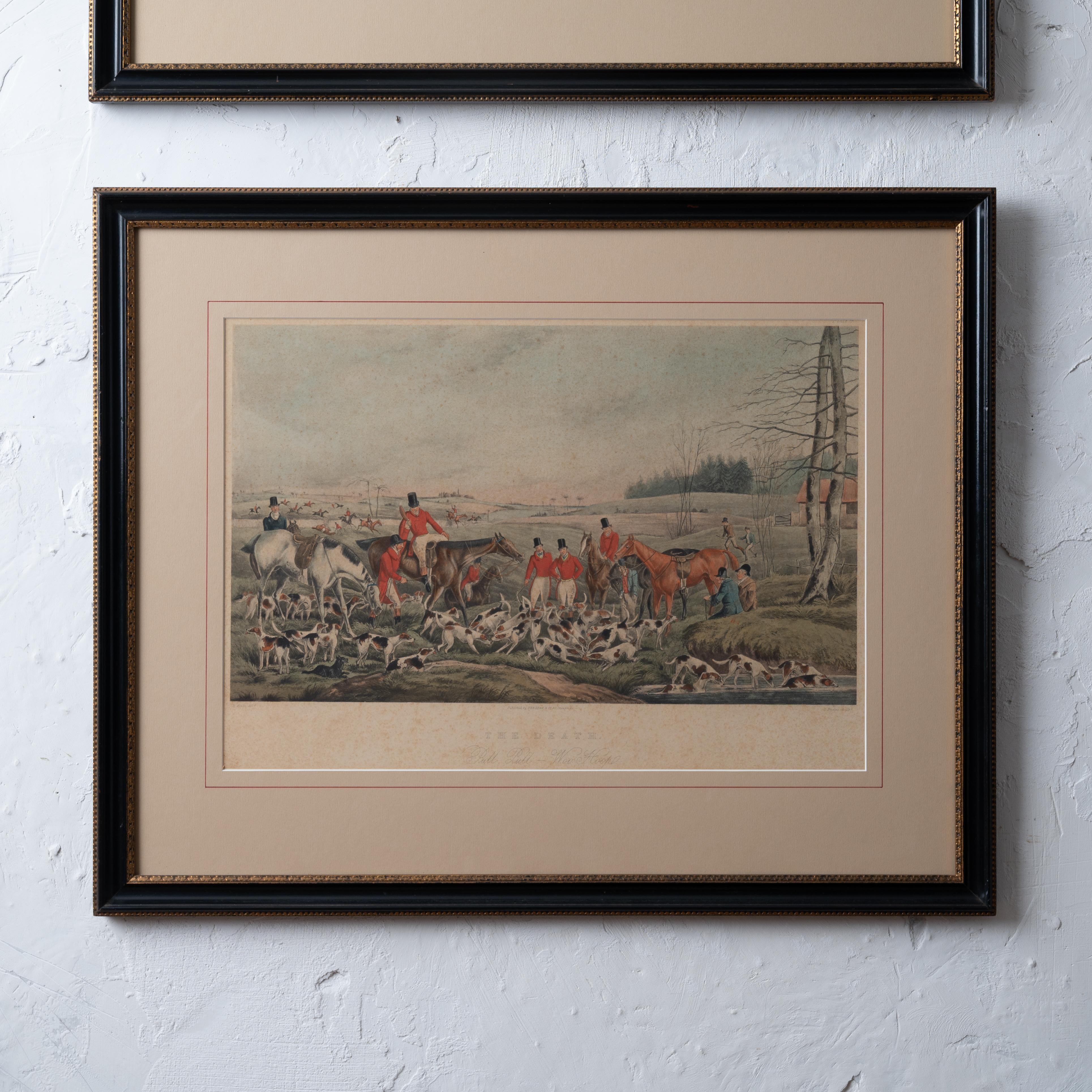 A Pair of Alken Hunt Scenes, 19th Century In Good Condition For Sale In Savannah, GA