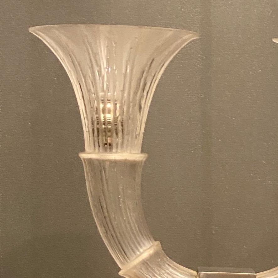 Un par de Lámparas de mesa Art Decó de cristal de Amsterdam de R.Lalique en venta 4