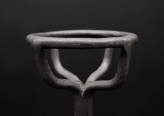 Pair of Andirons with Mulling Tops