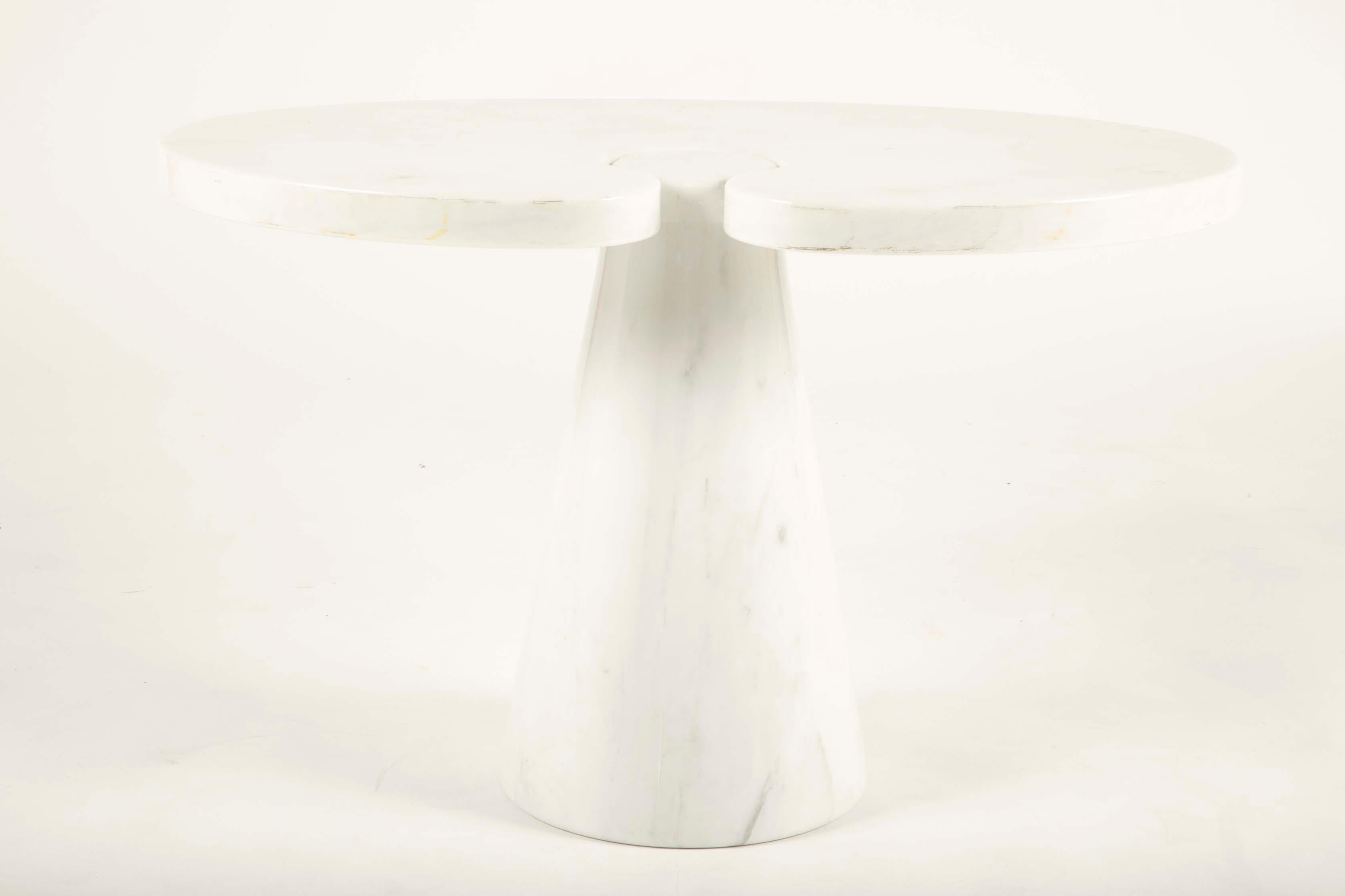 Pair of Angelo Mangiarotti Carrara Side Tables for Skipper Sold Individually In Good Condition In Stamford, CT
