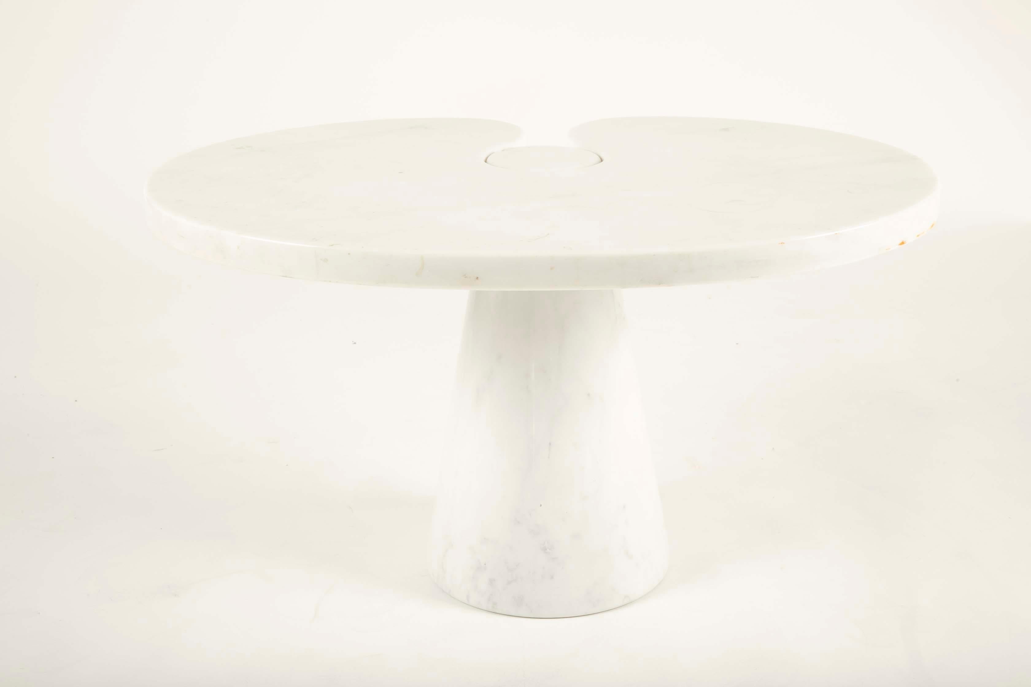 Carrara Marble Pair of Angelo Mangiarotti Carrara Side Tables for Skipper Sold Individually