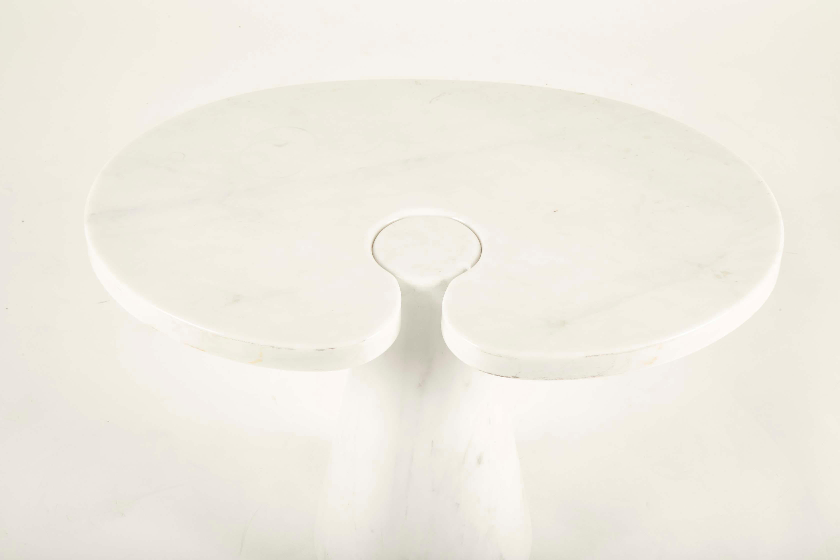 Mid-Century Modern Pair of Angelo Mangiarotti Carrara Side Tables for Skipper Sold Individually