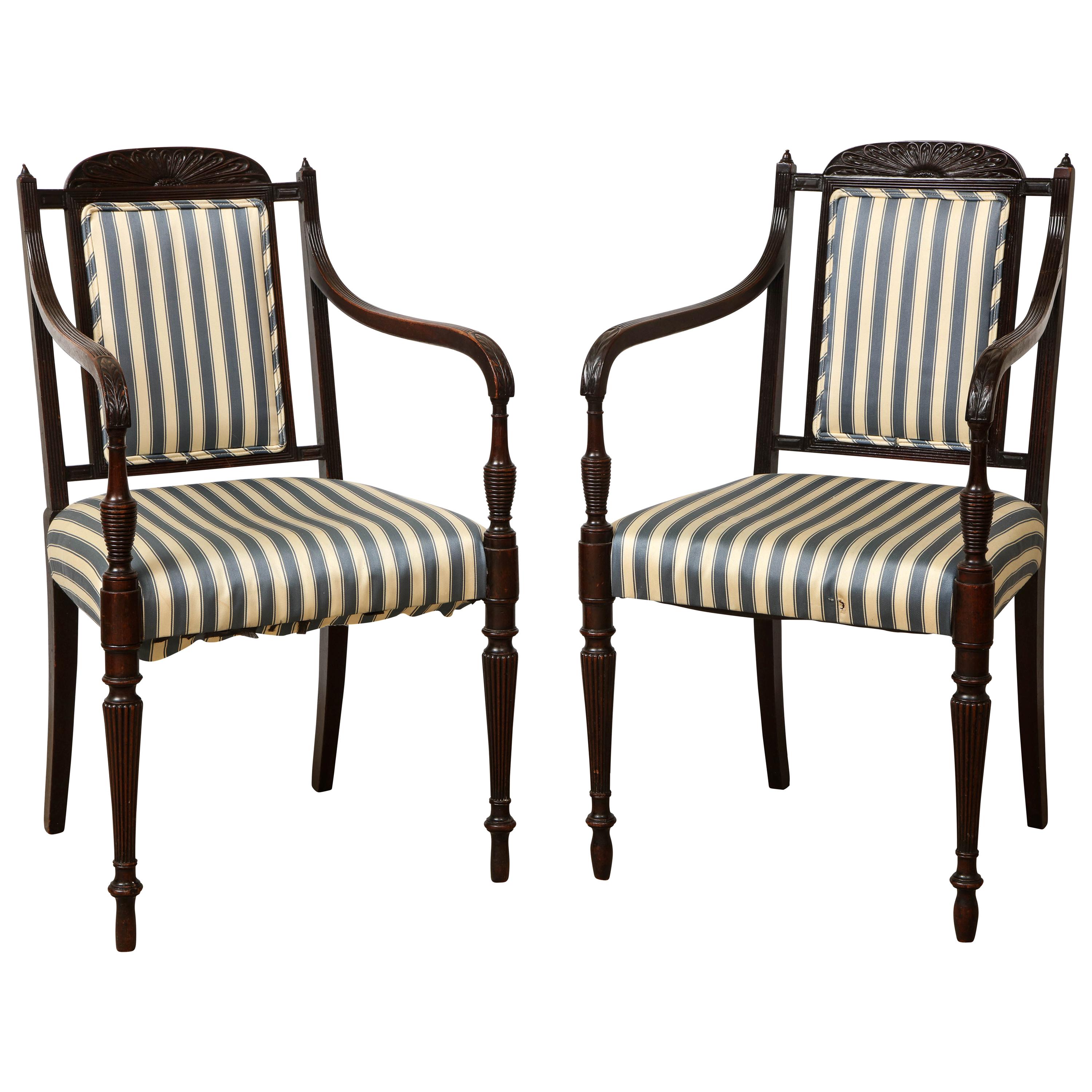 Pair of Anglo-Indian Armchairs