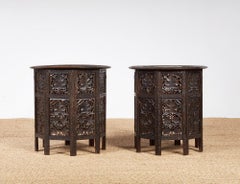 A Pair of Anglo-Indian Taboret Tables