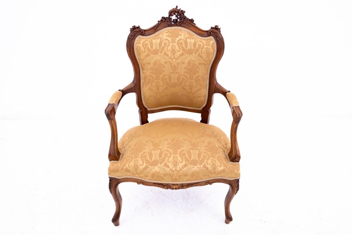 Fine XIX secolo Coppia di poltrone antiche, Francia, 1870 circa. in vendita