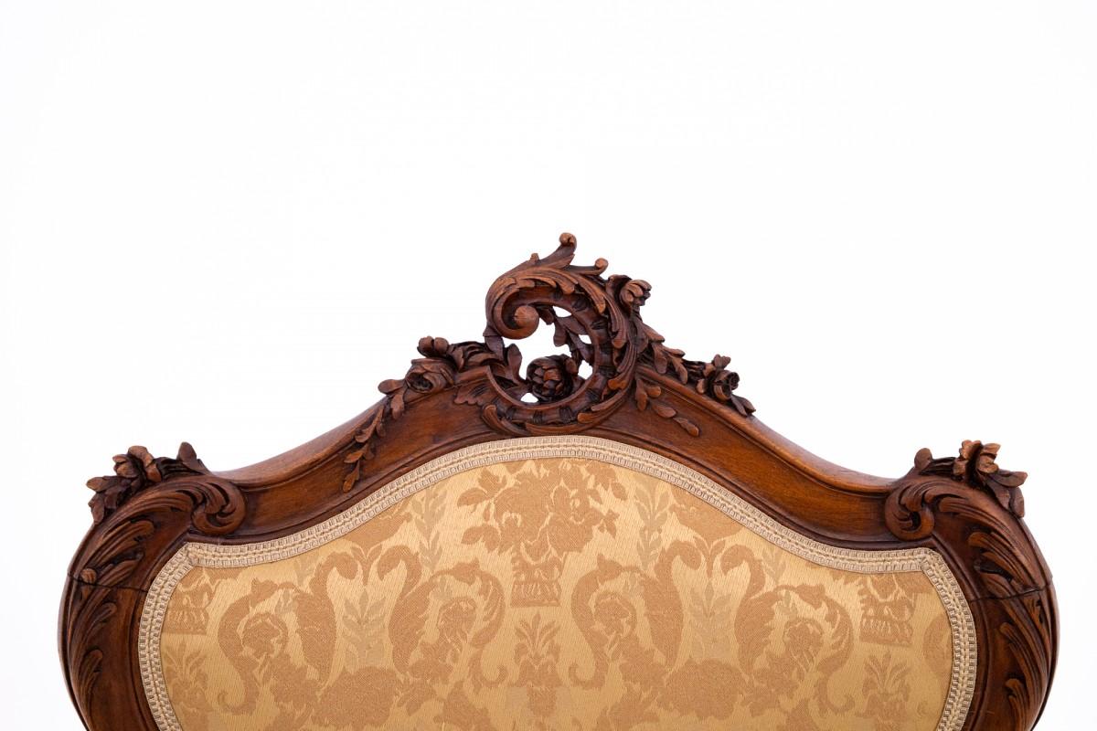 Ein Paar antike Sessel, Frankreich, um 1870. (Walnuss) im Angebot