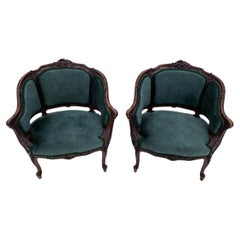A pair of antique armchairs, France, turn of the 19th and 20th centuries