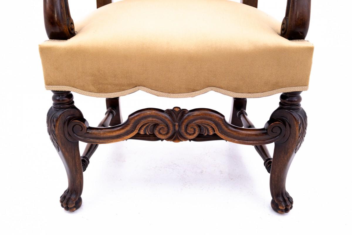 Paire de fauteuils anciens, Europe occidentale, vers 1900. en vente 2