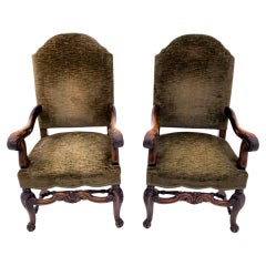 A pair of antique armchairs, Western Europe, around 1900.