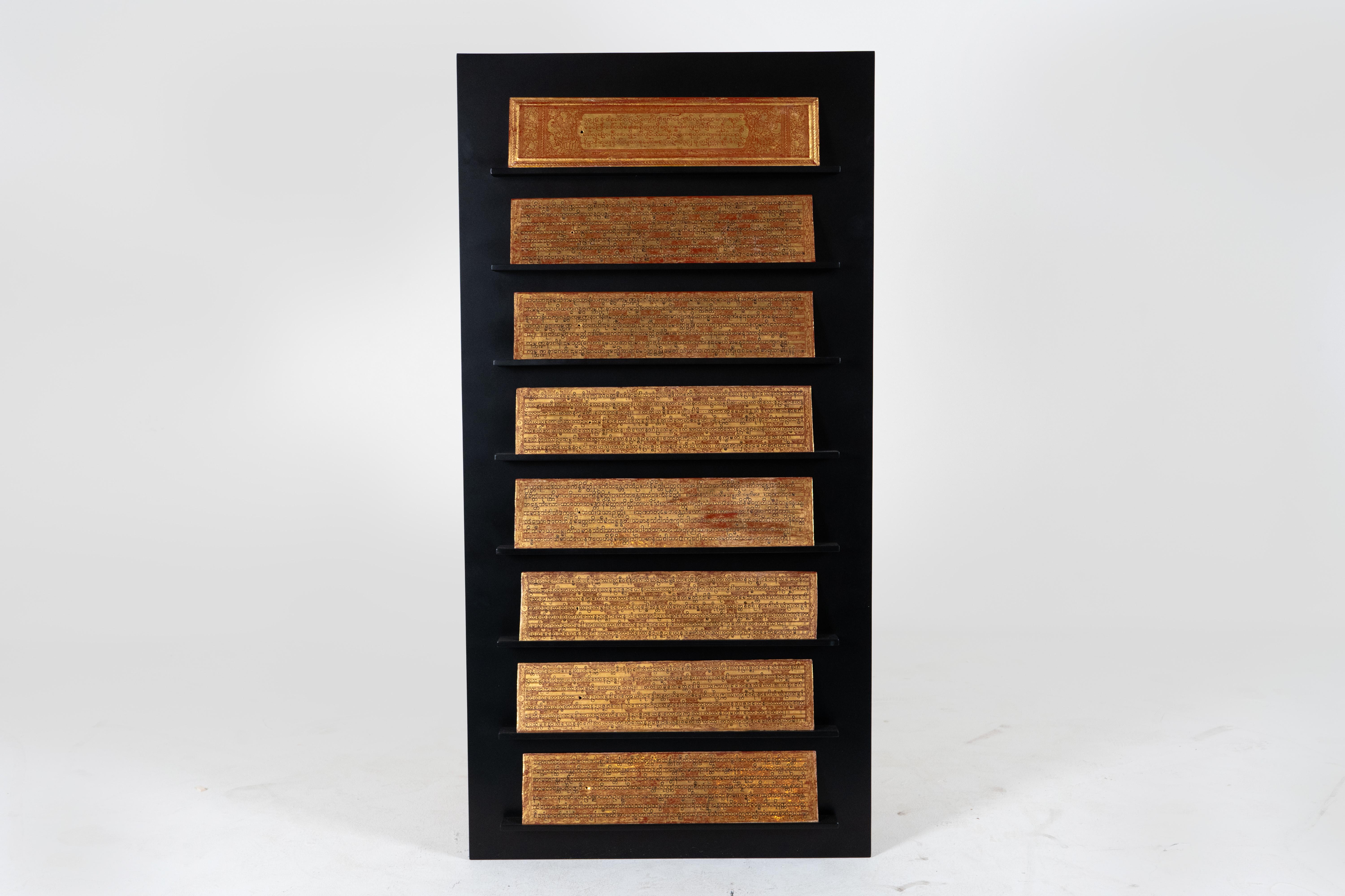 A Pair of  Antique Burmese Kammavaca Manuscripts In Good Condition In Chicago, IL