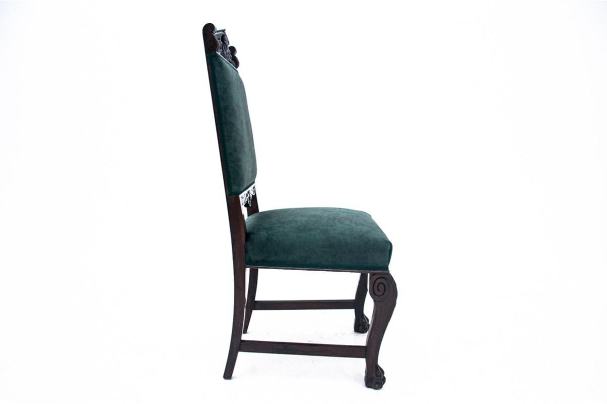 A pair of antique chairs on lion's paws, Western Europe, circa 1920. For Sale 3