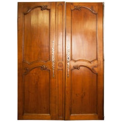 Pair of Used French Armoire Doors